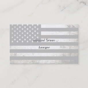 Schwarze Schmutz-amerikanische Flagge 2 Visitenkarte