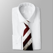 Schwarze Schmutz-amerikanische Flagge Krawatte (Gebunden)