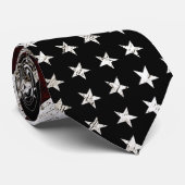 Schwarze Schmutz-amerikanische Flagge Krawatte (Gerollt)