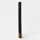 Schwarze Schmutz Anarcho Gadsden Flagge Case-Mate iPhone Hülle (Hinten/Links)