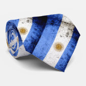 Schwarze Schmutz-Argentinien-Flagge Krawatte (Gerollt)