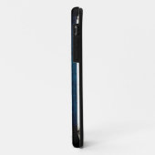 Schwarze Schmutz-Chicago-Flagge Case-Mate iPhone Hülle (Hinten/Links)