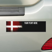 Schwarze Schmutz-Dänemark-Flagge Autoaufkleber (Auf Auto)
