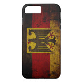 Schwarze Schmutz-Deutschland-Flagge Case-Mate iPhone Hülle (Rückseite)