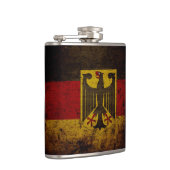 Schwarze Schmutz-Deutschland-Flagge Flachmann (Rechts)