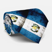 Schwarze Schmutz-Guatemala-Flagge Krawatte (Gerollt)