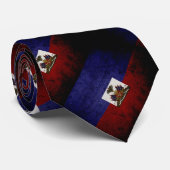 Schwarze Schmutz-Haiti-Flagge Krawatte (Gerollt)