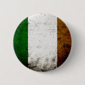 Schwarze Schmutz-Irland-Flagge Button (Vorderseite)