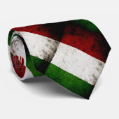 Schwarze Schmutz-Italien-Flagge Krawatte (Gerollt)