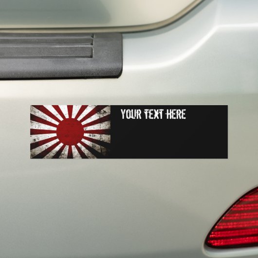 Schwarze Schmutz-Japan-aufgehende Sonne-Flagge Autoaufkleber (Auf Auto)