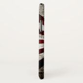 Schwarze Schmutz-Japan-aufgehende Sonne-Flagge Case-Mate iPhone Hülle (Hinten/Rechts)