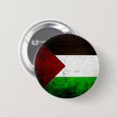 Schwarze Schmutz-Palästina-Flagge Button (Vorne & Hinten)