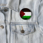 Schwarze Schmutz-Palästina-Flagge Button (Beispiel)