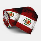 Schwarze Schmutz-Peru-Flagge Krawatte (Gerollt)