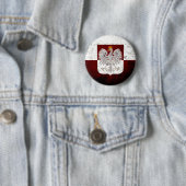 Schwarze Schmutz-Polen-Flagge Button (Beispiel)