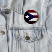 Schwarze Schmutz-Puerto- Ricoflagge Button (Beispiel)