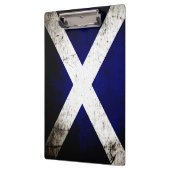 Schwarze Schmutz-Schottland-Flagge Klemmbrett (Links)