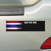 Schwarze Schmutz-Thailand-Flagge Autoaufkleber (Auf Auto)