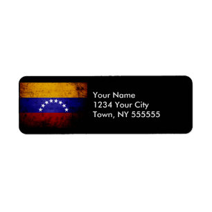 Schwarze Schmutz-Venezuela-Flagge