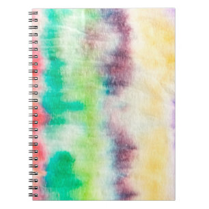 Schwarze Schmutzkunstmalerei. Shibori Muster. Rosa Notizblock