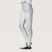 Schwarze Schneeflocken Leggings (Links)