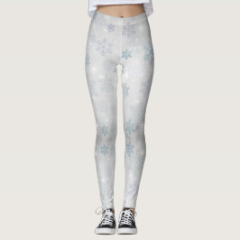 Schwarze Schneeflocken Leggings