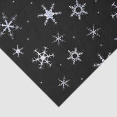 Schwarze Schneeflocken Seidenpapier (Detail)