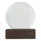 Schwarze Schneekugel (Rückseite)