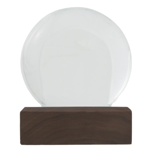 Schwarze Schneekugel (Rückseite)