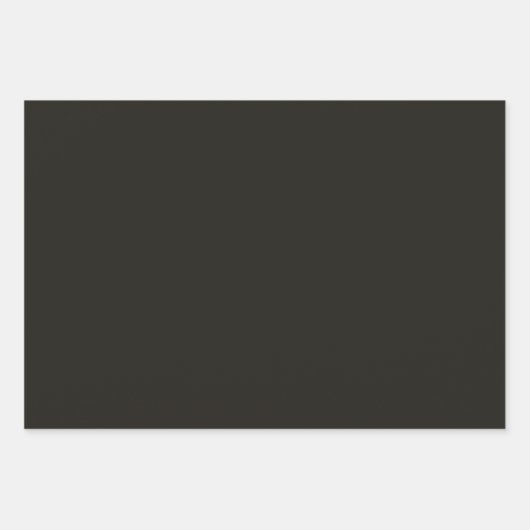 Schwarze Schokolade, solide Farbe Geschenkpapier Set (Vorderseite 2)