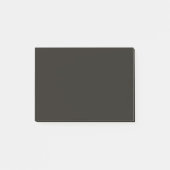 Schwarze Schokolade, solide Farbe Post-it Klebezettel (Vorderseite)