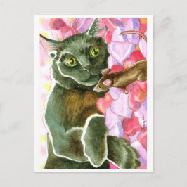 Schwarze Schokolade, Valentinherzen Feiertagspostkarte