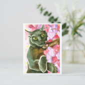 Schwarze Schokolade, Valentinherzen Feiertagspostkarte (Stehend Vorderseite)