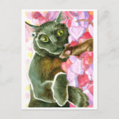 Schwarze Schokolade, Valentinherzen Feiertagspostkarte (Vorderseite)