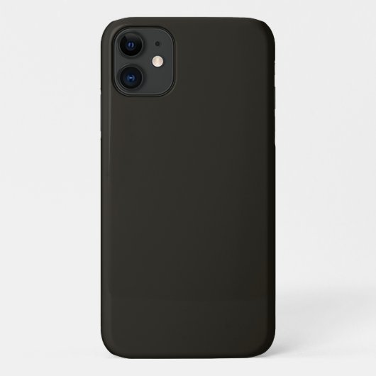 Schwarze Schokolade (Vollfarbe) Case-Mate iPhone Hülle (Rückseite)