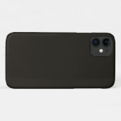 Schwarze Schokolade (Vollfarbe) Case-Mate iPhone Hülle (Rückseite (Horizontal))