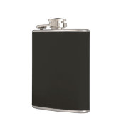 Schwarze Schokolade (Vollfarbe) Flachmann (Links)
