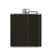 Schwarze Schokolade (Vollfarbe) Flachmann (Rückseite)