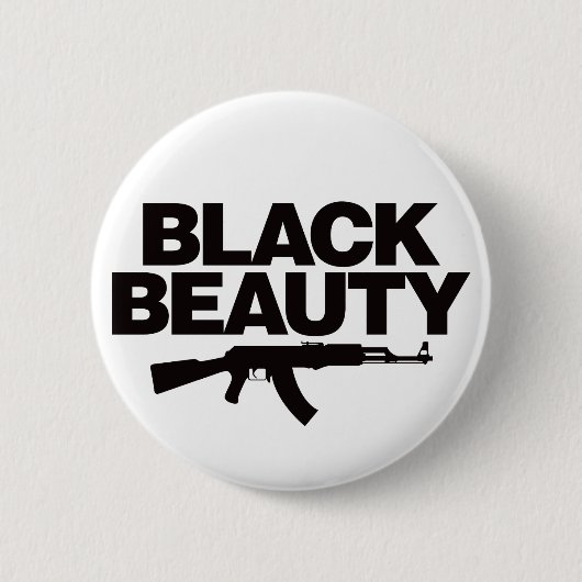 Schwarze Schönheit AK - Schwarzes Button (Vorderseite)