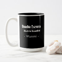 Schwarze Schönheit Bestätigungs-Tasse — Geschenk f