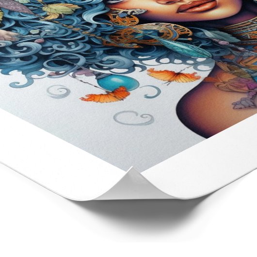 Schwarze Schönheit - eine dazzende, multiverse Mau Poster (Ecke)