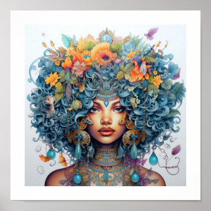 Schwarze Schönheit - eine dazzende, multiverse Mau Poster