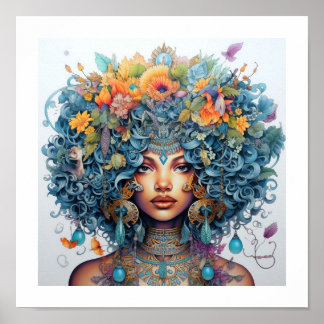 Schwarze Schönheit - eine dazzende, multiverse Mau Poster