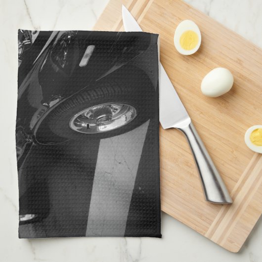 Schwarze Schönheit Geschirrtuch (Viertel Falte)