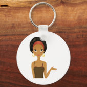 Schwarze Schönheit Schlüsselanhänger (Vorderseite)