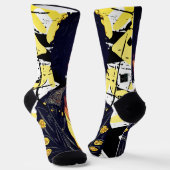 SCHWARZE SCHÖNHEIT URBAN ROCK ROLL REBEL LEATHER J SOCKEN (Gewinkelt)