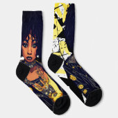 SCHWARZE SCHÖNHEIT URBAN ROCK ROLL REBEL LEATHER J SOCKEN (Rechts)