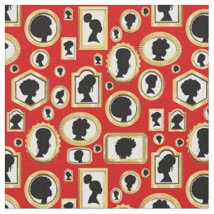 schwarze Schönheit vintage afrikanischer Cameo Stoff