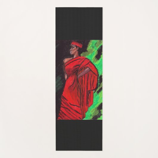 SCHWARZE SCHÖNHEIT YOGAMATTE (Vorderseite)