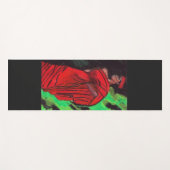 SCHWARZE SCHÖNHEIT YOGAMATTE (Vorderseite (Horizontal))